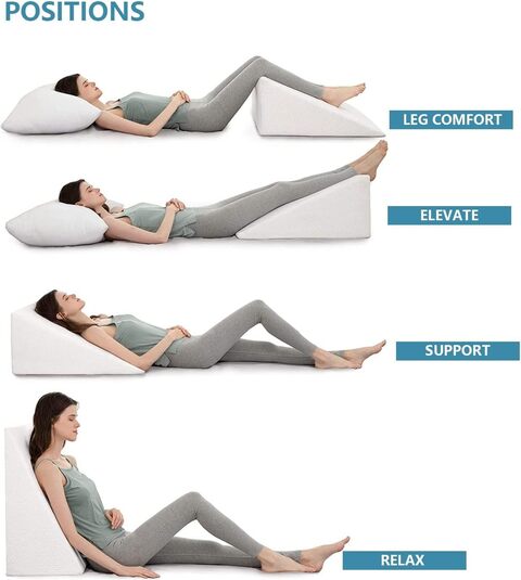 Bed wedge store for back pain