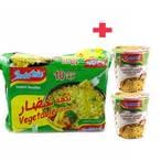 اشتري Indomie Vegetable Flavour Instant Noodles 80g Pack of 10 With Vegetable Flavour Cups Noodles 60g Pack of 2 في الامارات