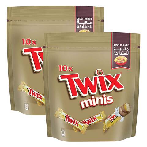 Twix Minis Chocolate 200g Pack Of 2