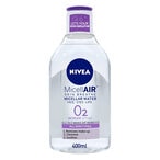 Buy Nivea Face Cleanser MicellAIR, Micellar Water All-in-1 Makeup Remover All Skin Types 400 ml in Kuwait