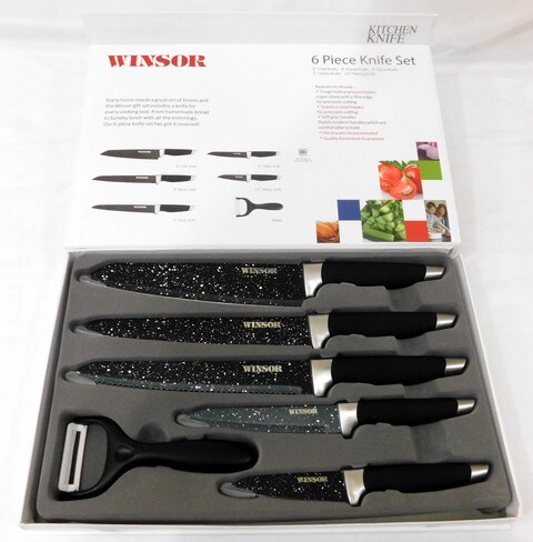 Winsor - 6 Pcs Non Stick Soft Touch Handle Knife Set