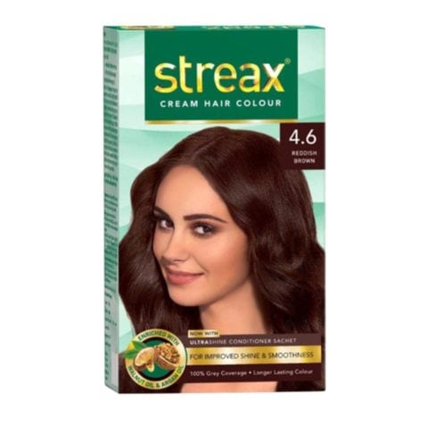 Streax Cream Hair Colour 4.6 Reddish Brown