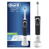 Oral-B Vitality 100 Black Electric rechargeable toothbrush with UAE 3 pin plug