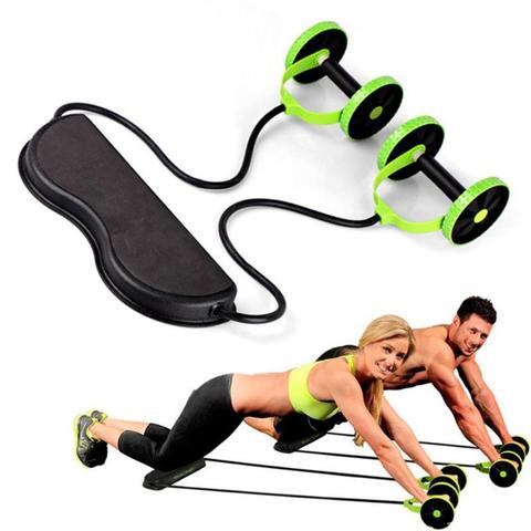 Generic - Muscle Exercise Equipment Home Fitness Equipment Double Wheel Abdominal Power Wheel Ab Roller Gym Roller Trainer Training