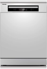 Toshiba 14 Place Settings 6 Programs Freestanding Dishwasher With Dual Wash Zone, White, DW-14F1(W)