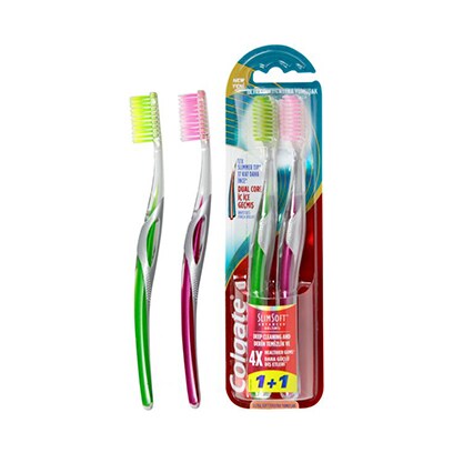 Colgate Slim Soft Advanced Toothbrushes Ultra Soft Value Pack - 1