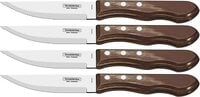 Tramontina 4 Piece Jumbo Knives Set - Stainless Steel Professional Sharp Chef Knives With Plywood Handles
