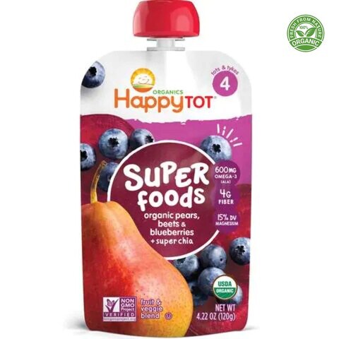 Happy Baby Happy Tot Organics Super Foods Fruit And Veggie Blend Puree 120g