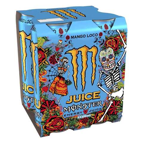 Monster Mucho Loco Energy Drink 500ml x Pack of 4