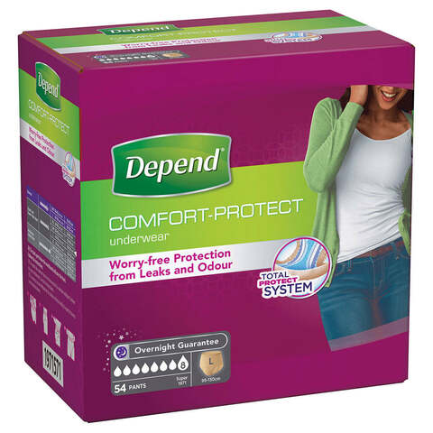 Buy Depend Comfort Protect Overnight Guarantee Absorbent Underwear