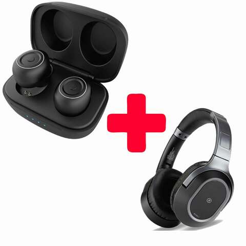 Xcell Soul 3 True Wireless Buds With Type C Charging Case For Quick Charge + Anc-1 Headset