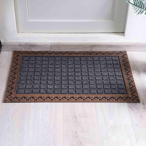Pan Emirates Home Furnishings Home Onish Door Mat 55X85cm Grey
