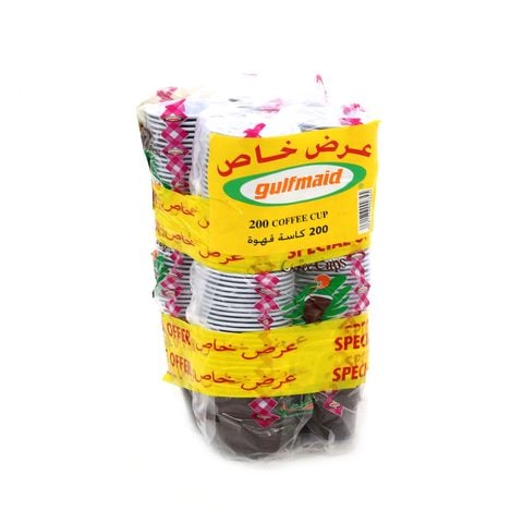 Gulfmaid plastic coffee cup 200 cup price in Saudi Arabia | Carrefour ...