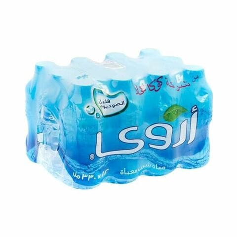 Arwa Still Water Bottled Drinking Water PET 330ml Pack of 12