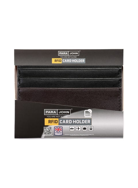 PARA JOHN RFID Blocking Slim &amp; Lightweight  Real Leather Slim Card Holder Cover Case &amp; Travel Wallet for Men And Women