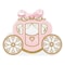 Creative Converting Princess Carriage Favor Boxes 8-Pieces- Pink/Gold