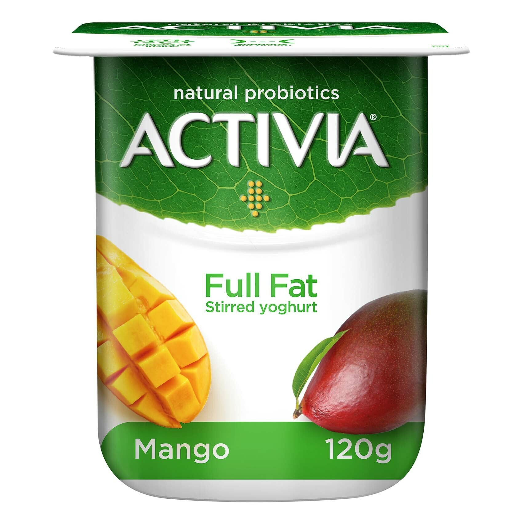 Buy Activia Stirred Yoghurt Full Fat Mango 120g Online Shop Fresh