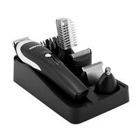 Geepas GTR8300 9 in 1 Hair Trimmer, Cordless Hair Clippers, Grooming Kit with Stand, LED Indicators, Trimming Kit with 5 Interchangeable Heads