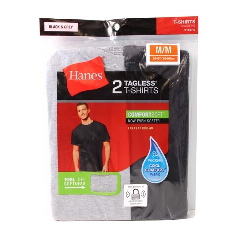 Hanes Men39s Dyed Round Neck TShirt 2165P2 384095100cm Medium(No Refund ...