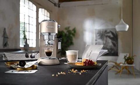 Buy De'Longhi Barista Pump Espresso Manual Coffee Machine With 15 Bar Pump  , Cappuccino, Latte Macchiato, Espresso Coffee Maker Milk Frother ,  EC785.BG , Biege Online - Shop Electronics & Appliances on Carrefour UAE