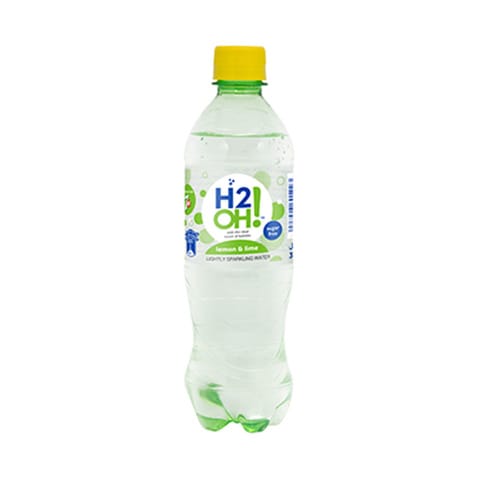 H2oh Sparkling Water Lemon And Lime Plastic Bottle 330ML