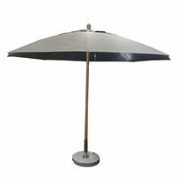 Oasis Casual Center Pole Umbrella Grey Color 3m With 40kg Marble Base