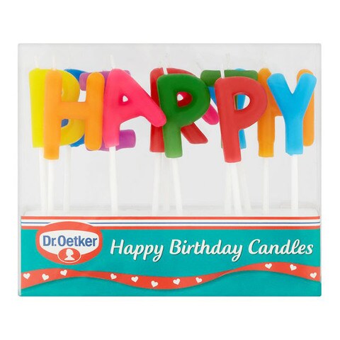Dr.Oetker Happy Birthday Candles Multicolour 19g