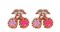 Aiwanto Hair Clips Girls Beautiful Hair Accessories 2 Pcs - Pink &amp; Purple Stoned