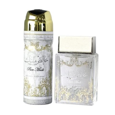 Lattafa - Pure Musk giftset perfume for men and women, EDP, 100ml+deo200ml