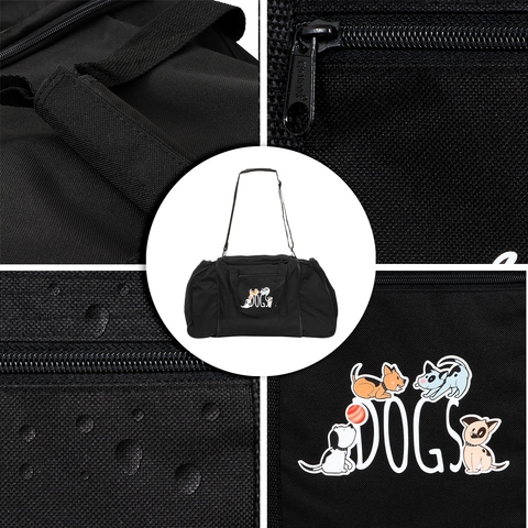 Biggdesign Dogs Travel Duffle Bag, Waterproof, Large Capacity Sports Gym Bag for Men and Women, Lightweight and Durable, 22 in