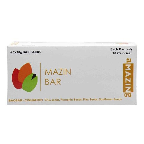 Mazin Baobab And Cinnamon Cereal Bar 240g