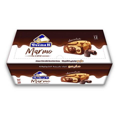 ديمه مارمو كيك بكريمة الشوكولاتة 40 جرام × 12