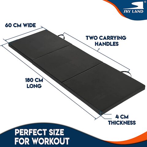 BalanceFrom Three Fold Folding Exercise Mat with Carrying Handles for MMA,  Gymna