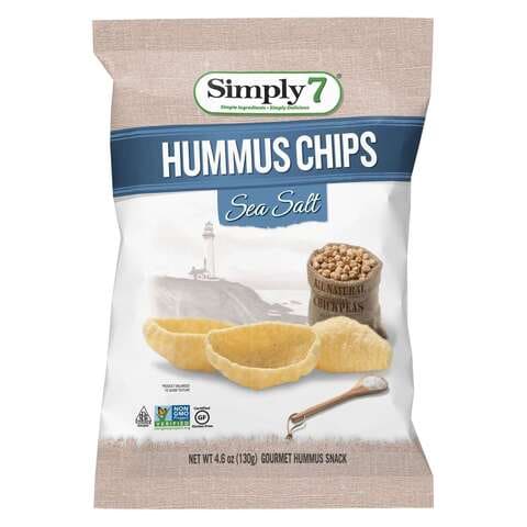 Simply 7 Gourmet Chickpea Hummus Chips Sea Salt 142g