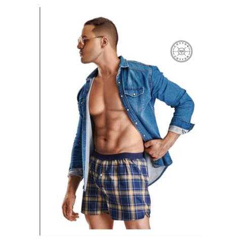 Buy Embrator 117 Plaids Boxer for Men XL 2 Pieces Online