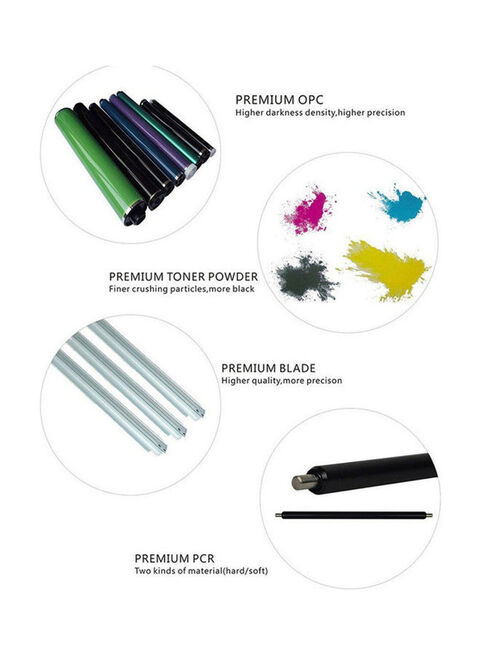 Hq Compatible Toner Cartridge Black/Orange