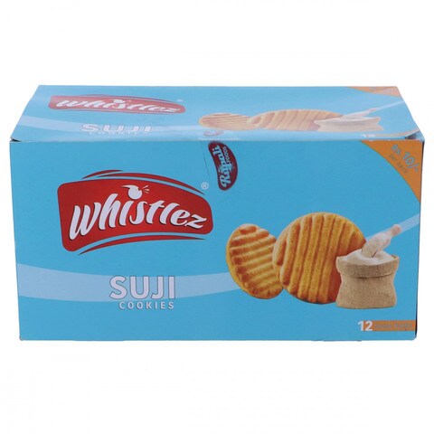Whistlez Suji Cookies 12 Snack Packs
