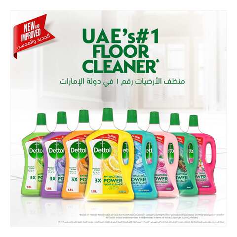 Dettol 3x Power Antibacterial Floor Cleaner Rose 1.8L