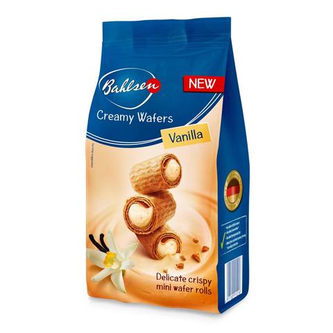 Buy Bahlsen Waffeletten Minis Vanilla Cream Filling 75g in Saudi Arabia