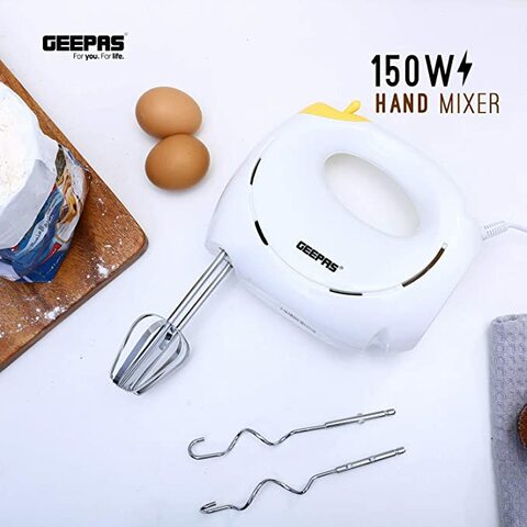 Geepas - Ghm43012 - Hand Mixer/ 7 Speed With Turbo/150W