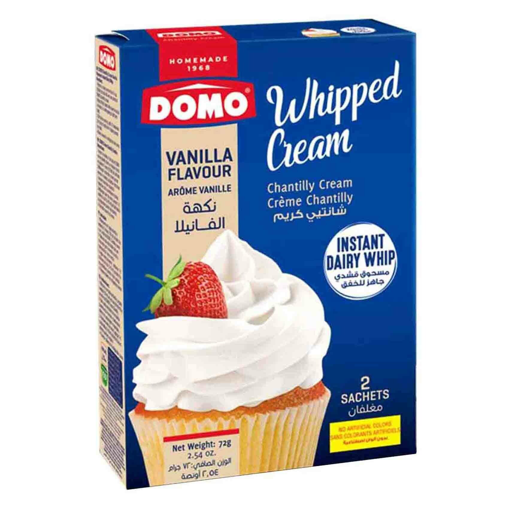 Buy Domo Vanilla Flavour Whipping Cream 72g