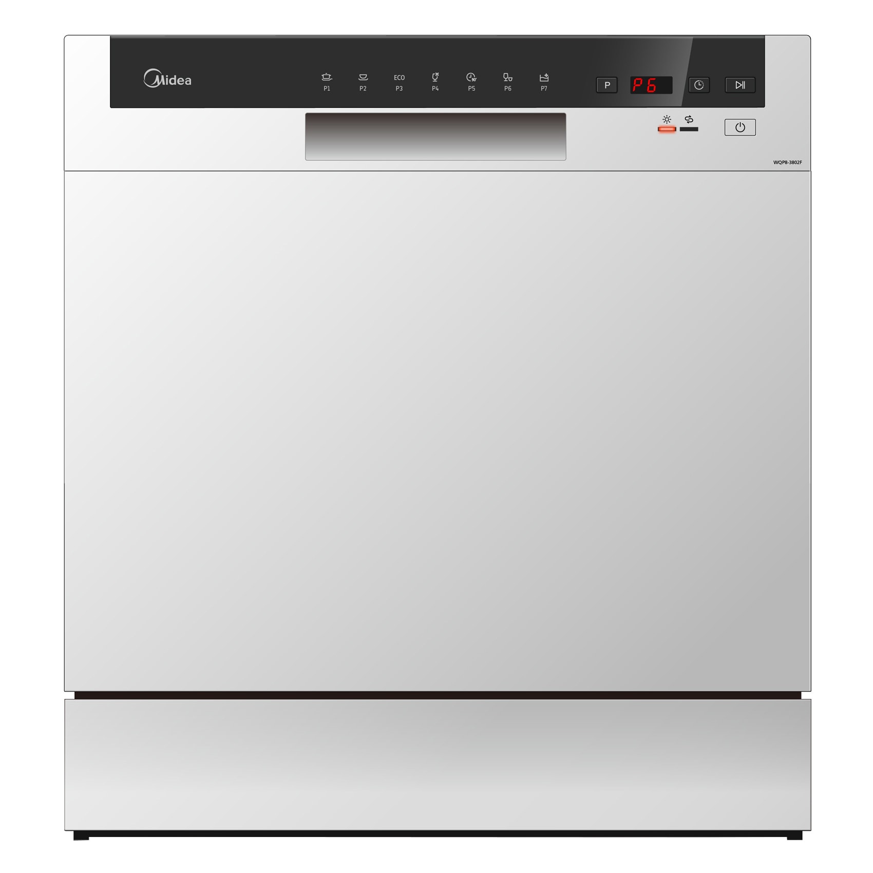 Buy Midea Dishwasher Wqp802f 8 Place Portable Silver Color Online Shop Electronics Appliances On Carrefour Uae