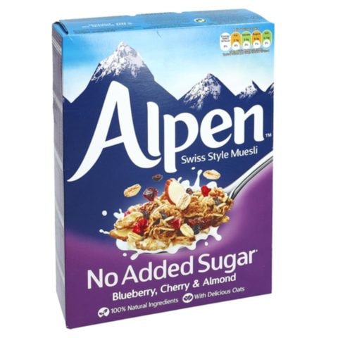 Alpen No Added Sugar Blueberry, Cherry and Almond Muesli 560g