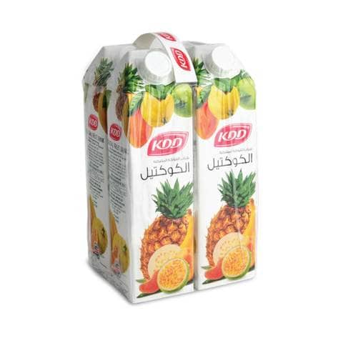 اشتري كي دي دي عصير الكوكتيل 1 لتر × 4 في السعودية