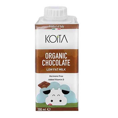Koita Organic Milk Low Fat Chocolate 200 Ml