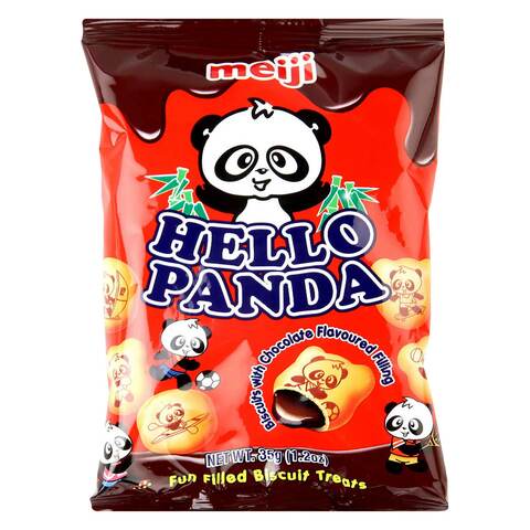 Meiji Hello Panda Double Chocolate Biscuits 35g