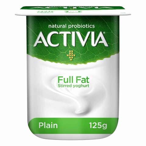 Activia Full Fat Stirred Plain Yogurt 125g
