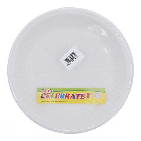 Buy Disposable White Plastic Plates Large 12 pcs Online