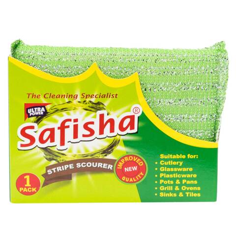 Safisha Scourer Sponge Stripes