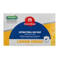 Carrefour Antibacterial Soap Bar with Vitamin E Lemon 150g